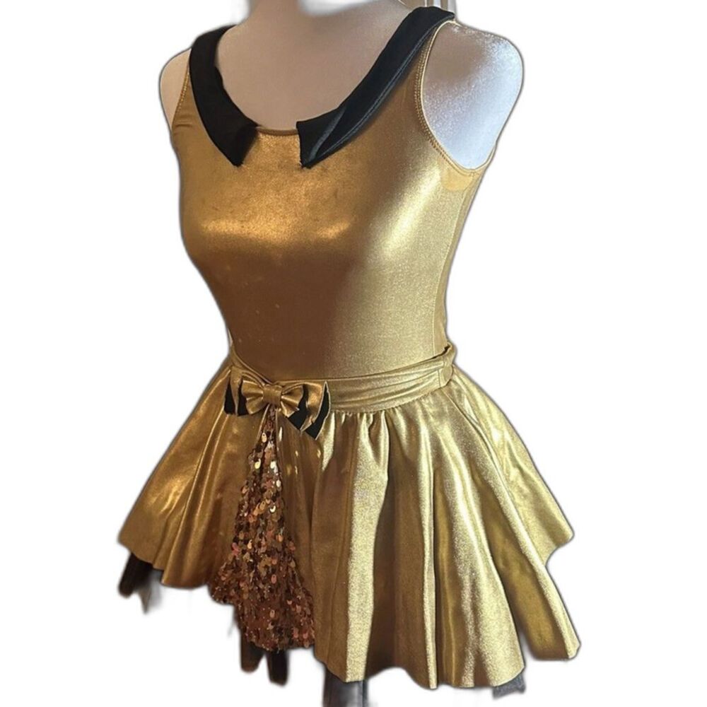Revolution large child gold jazz costume